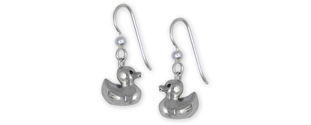 Rubber Ducky Charms Rubber Ducky Earrings Sterling Silver Rubber Ducky Jewelry Rubber Ducky jewelry