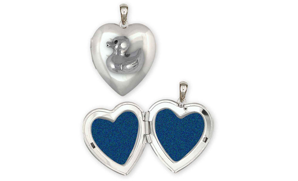 Rubber Ducky Charms Rubber Ducky Photo Locket Sterling Silver Rubber Ducky Jewelry Rubber Ducky jewelry