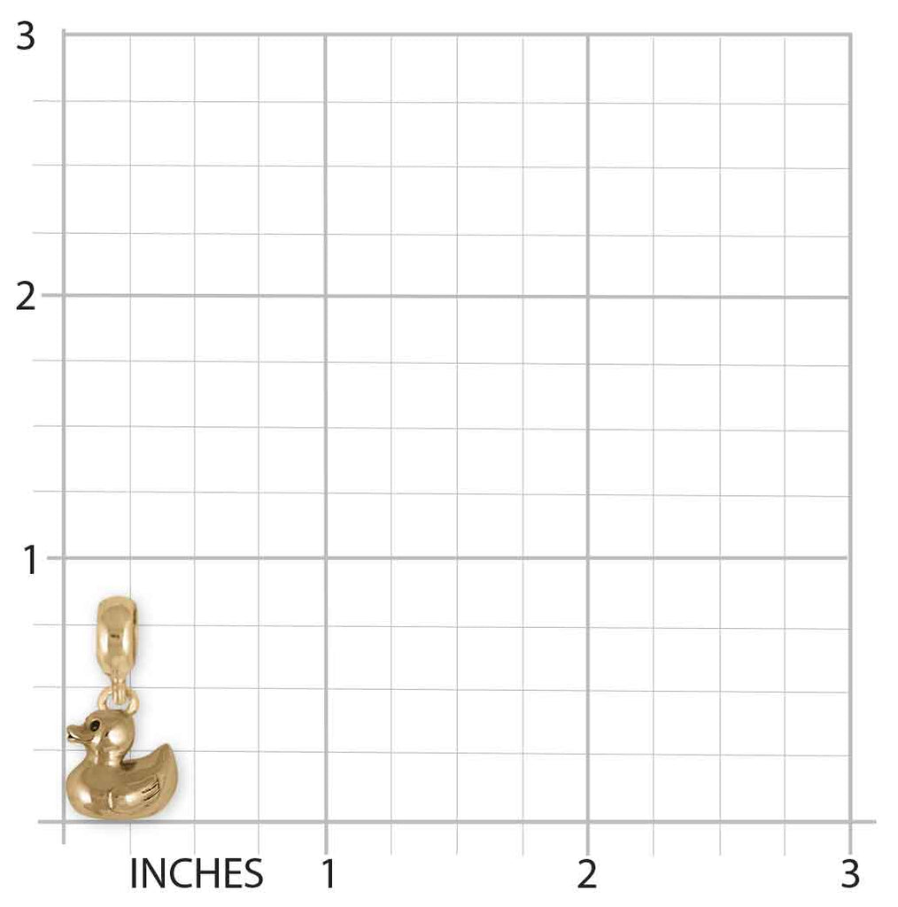 Rubber Ducky Pandora Charm Slide 14k Yellow Gold Handmade Rubber Ducky Jewelry This Charm Will Fit A Pandora® Slide Bracelet RD3-PNSG