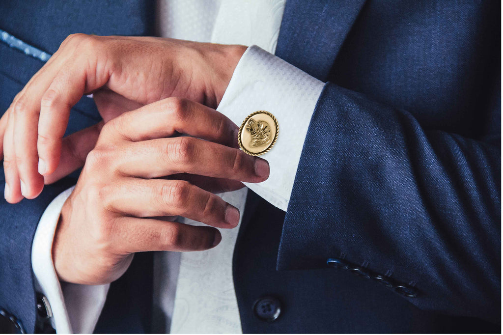 Rottweiler Cufflinks 14k Gold Vermeil Handmade Rottweiler Rottie Jewelry  RTW2-CLVM