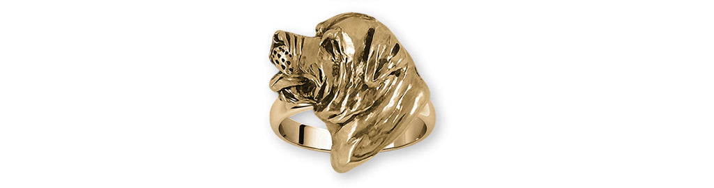 Rottweiler Charms Rottweiler Ring 14k Yellow Gold Rottweiler Rottie Jewelry Rottweiler jewelry