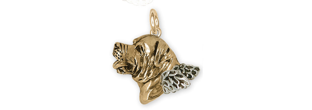 Rottweiler Charms Rottweiler Charm 14k Gold Vermeil Rottweiler Jewelry Rottweiler jewelry