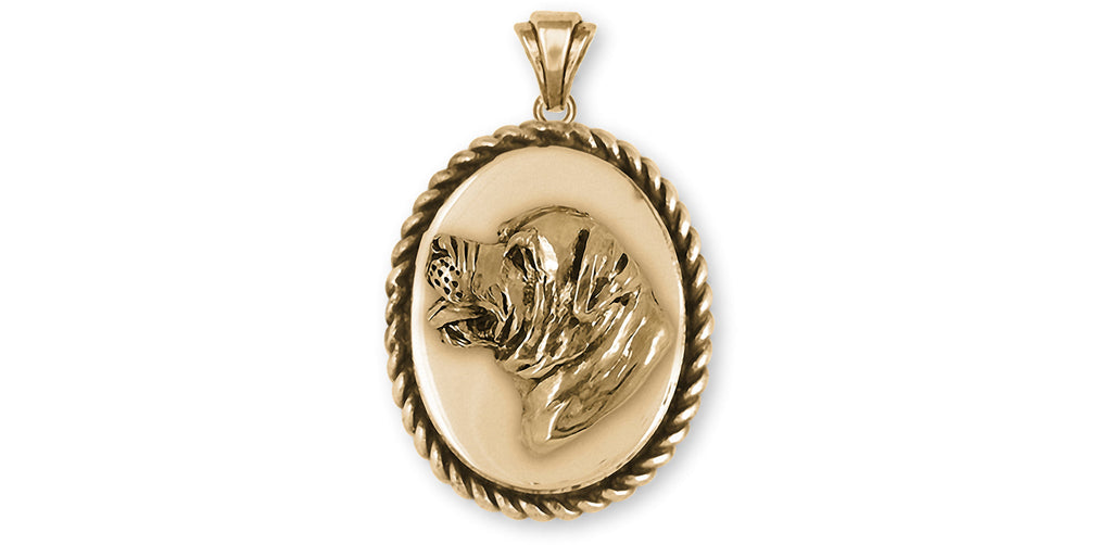 Rottweiler Charms Rottweiler Pendant 14k Yellow Gold Rottweiler Rottie Jewelry Rottweiler jewelry