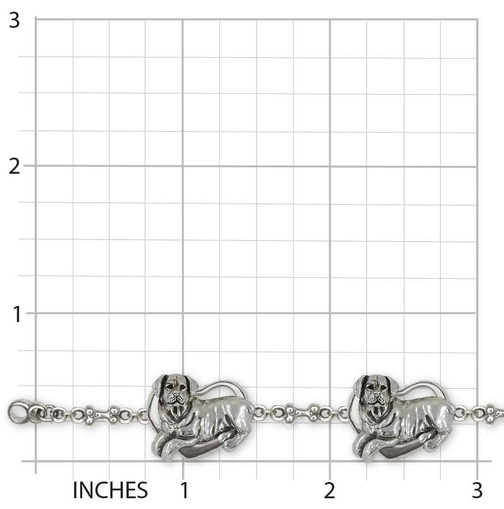 Rottweiler Bracelet Sterling Silver Handmade Rottie Jewelry  RTW3-BR