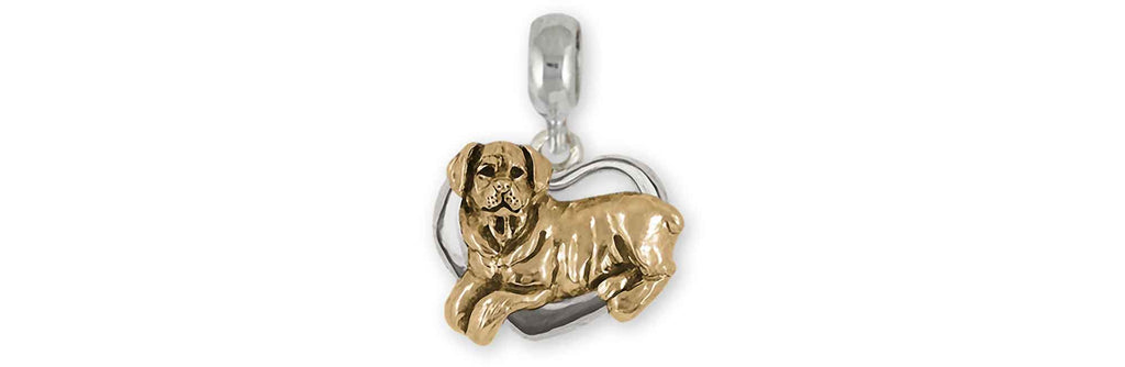 Rottweiler Pandora Charms Rottweiler Pandora Charm Slide 14k Gold Vermeil Rottie Jewelry Rottweiler Pandora jewelry