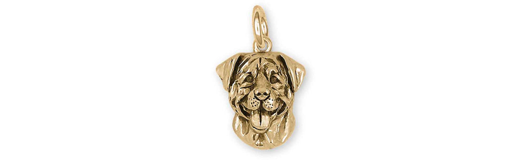 Rottweiler Charms Rottweiler Charm 14k Gold Vermeil Rottweiler Jewelry Rottweiler jewelry