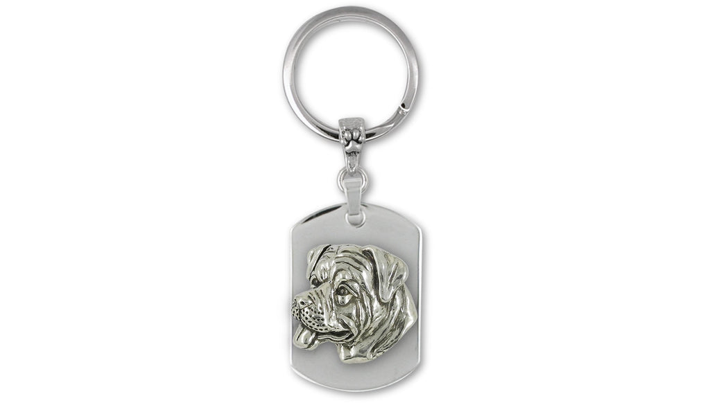 Rottweiler Charms Rottweiler Key Ring Sterling Silver And Stainless Steel Rottweiler Jewelry Rottweiler jewelry