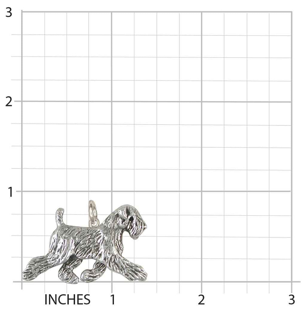 Soft Coated Wheaten Charm Jewelry Sterling Silver Handmade Dog Charm SCW11-C