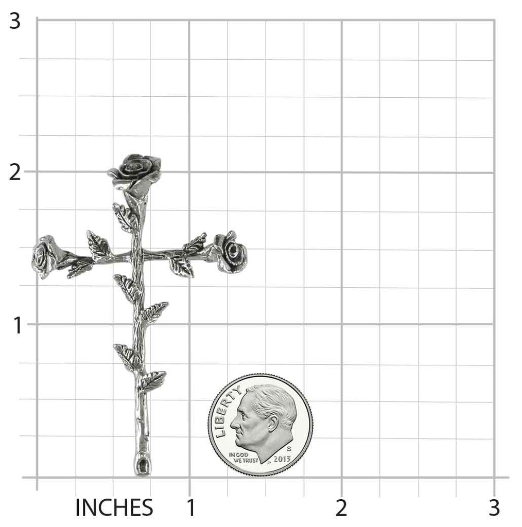 Rose Pendant Jewelry Sterling Silver Handmade Flower Pendant RS10-P