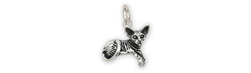 Sphynx Cat Charms Sphynx Cat Charm Sterling Silver Cat Jewelry Sphynx Cat jewelry
