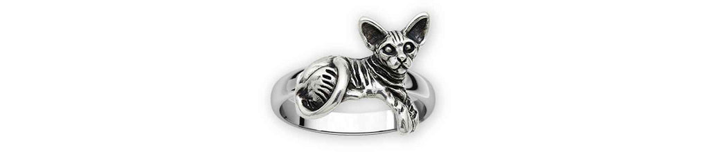 Sphynx Cat Charms Sphynx Cat Ring Sterling Silver Cat Jewelry Sphynx Cat jewelry