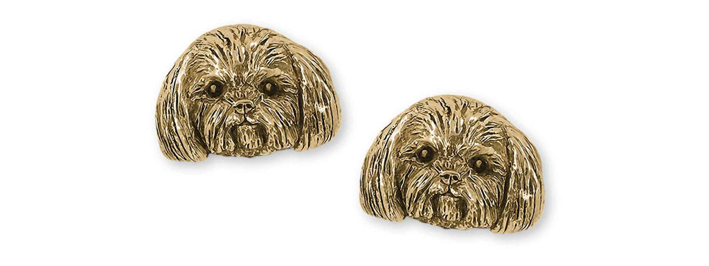 Shih Tzu Charms Shih Tzu Cufflinks 14k Gold Vermeil Shih Tzu Jewelry Shih Tzu jewelry