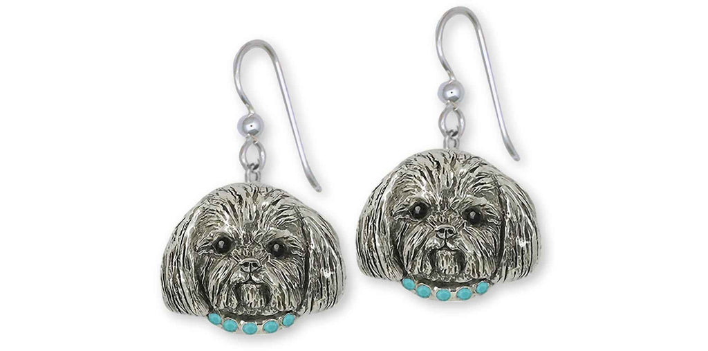 Shih Tzu Charms Shih Tzu Earrings Sterling Silver Shih Tzu Jewelry Shih Tzu jewelry