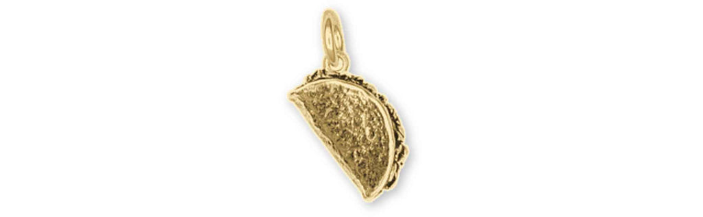 Taco Charms Taco Charm Yellow Bronze Taco Jewelry Taco jewelry