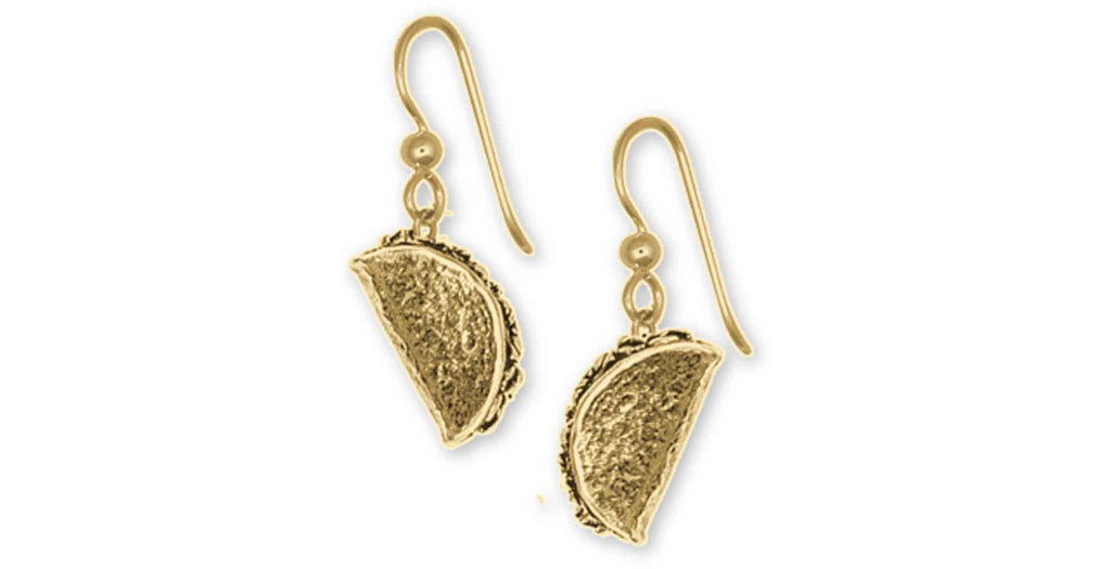 Taco Charms Taco Earrings 14k Gold Vermeil Taco Jewelry Taco jewelry