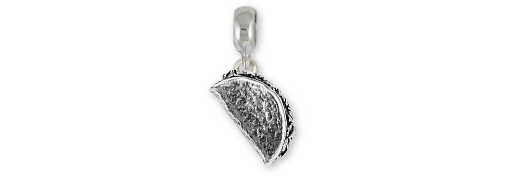 Taco Charms Taco Charm Slide Sterling Silver Taco Jewelry Taco jewelry