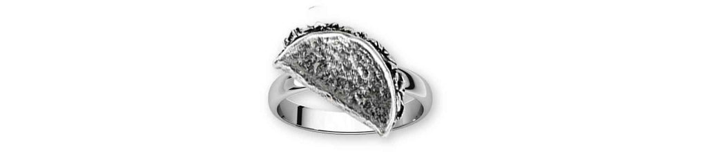 Taco Charms Taco Ring Sterling Silver Taco Jewelry Taco jewelry