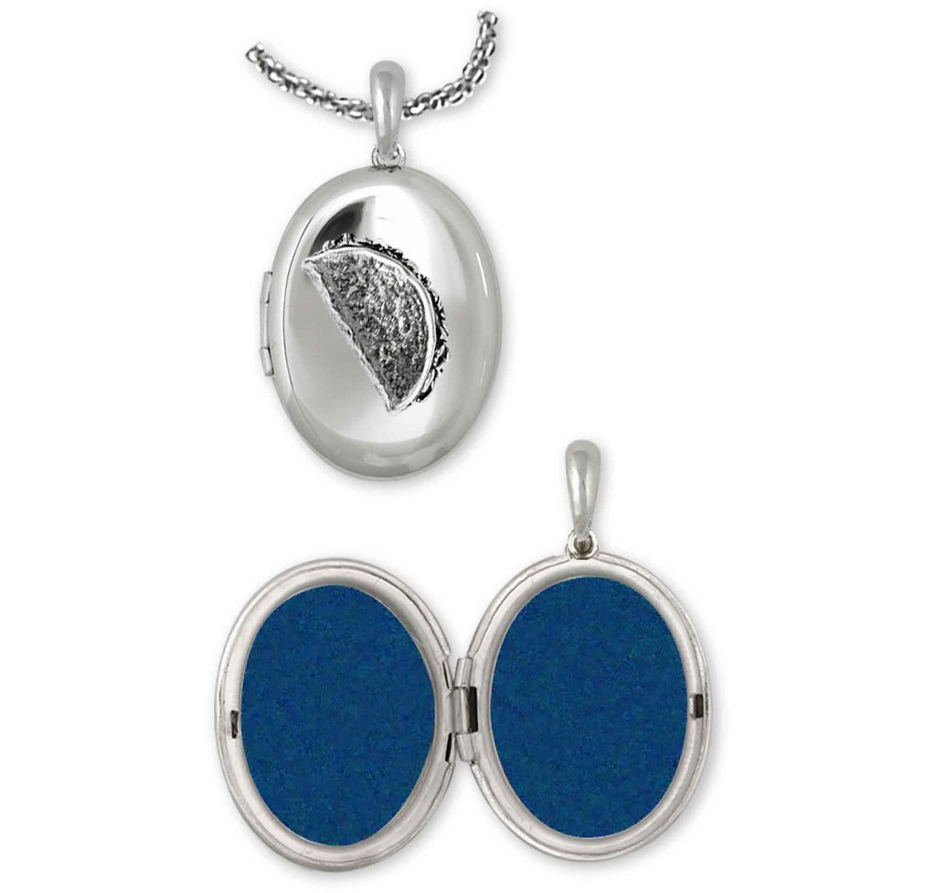 Taco Charms Taco Photo Locket Sterling Silver Taco Jewelry Taco jewelry