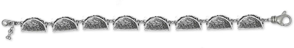 Taco Charms Taco Bracelet Sterling Silver Taco Jewelry Taco jewelry