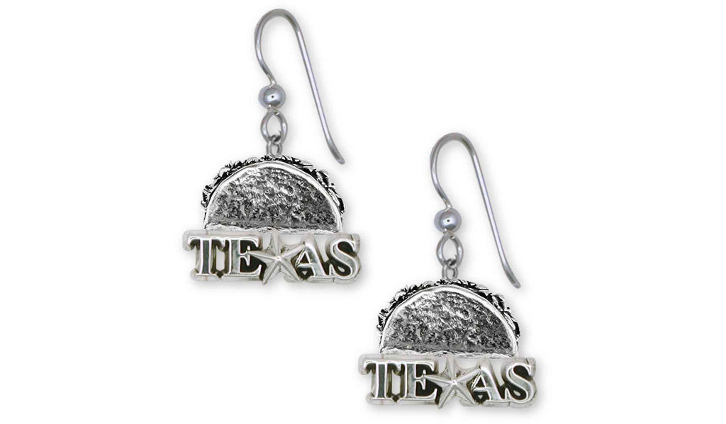Taco Texas Charms Taco Texas Earrings Sterling Silver Taco Jewelry Taco Texas jewelry