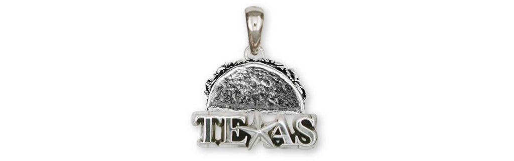 Texas Taco Charms Texas Taco Pendant Sterling Silver Taco Jewelry Texas Taco jewelry