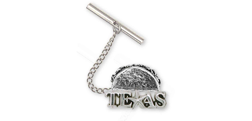 Texas Taco Charms Texas Taco Tie Tack Or Lapel Pin Sterling Silver Taco Jewelry Texas Taco jewelry