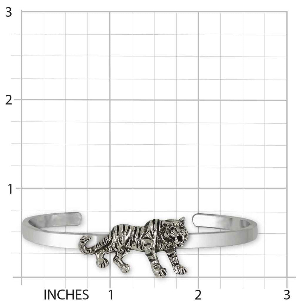 Tiger Bracelet Sterling Silver Handmade Tiger Jewelry  TIG2-CB