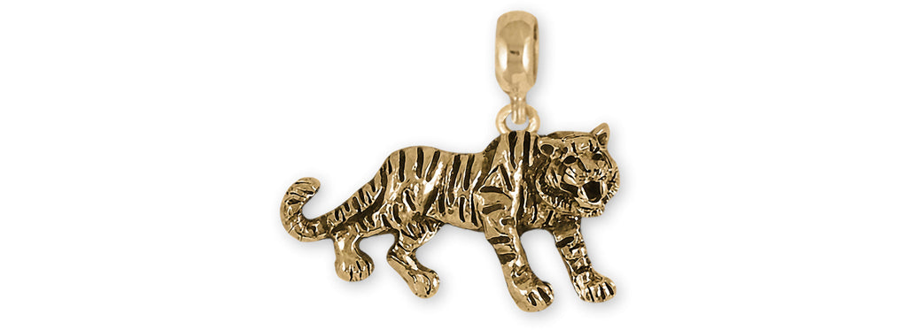 Tiger Pandora Charms Tiger Pandora Charm Slide 14k Gold Vermeil Tiger Jewelry Tiger Pandora jewelry