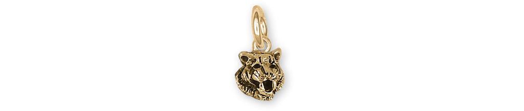 Tiger Charms Tiger Charm 14k Yellow Gold Tiger Jewelry Tiger jewelry