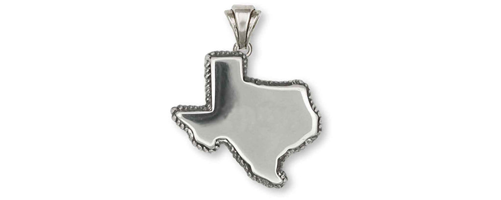 Texas Charms Texas Personalized Pendant Sterling Silver State Of Texas Jewelry Texas jewelry