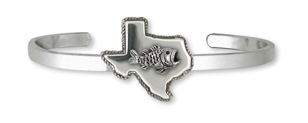 Texas Charms Texas Bracelet Sterling Silver State Of Texas Sport Fishing Jewelry Texas jewelry