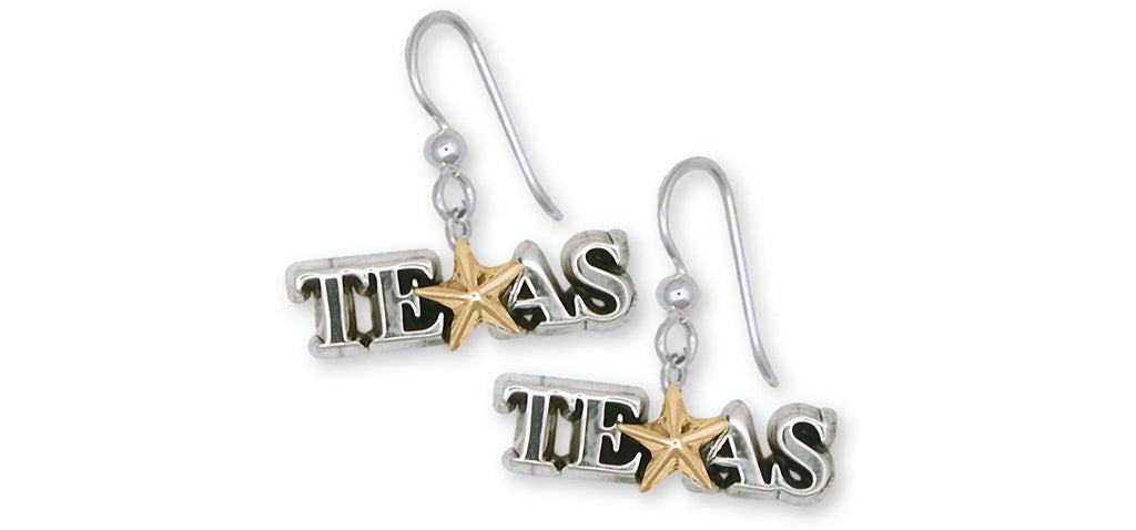 Texas Star Charms Texas Star Earrings Sterling Silver Texas Star Jewelry Texas Star jewelry