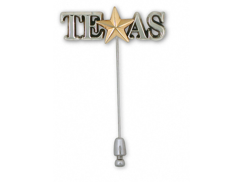 Texas Charms Texas Brooch Pin Sterling Silver Texas Star Pin Jewelry Texas jewelry