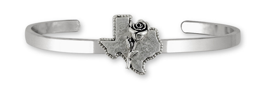 Texas Rose Charms Texas Rose Bracelet Sterling Silver Texas Jewelry Texas Rose jewelry