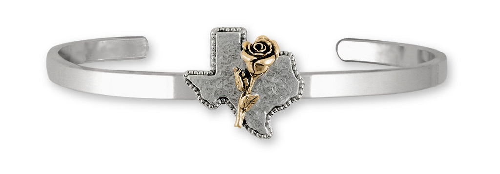 Texas Rose Charms Texas Rose  14k Gold Vermeil Texas Jewelry Texas Rose jewelry