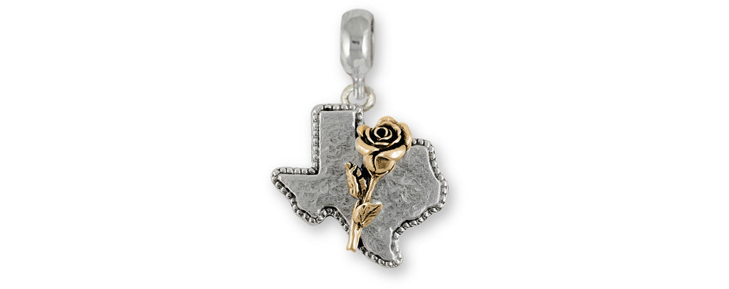 Texas Bluebonnet Charms Texas Bluebonnet Charm Slide 14k Gold Vermeil Texas Jewelry Texas Bluebonnet jewelry