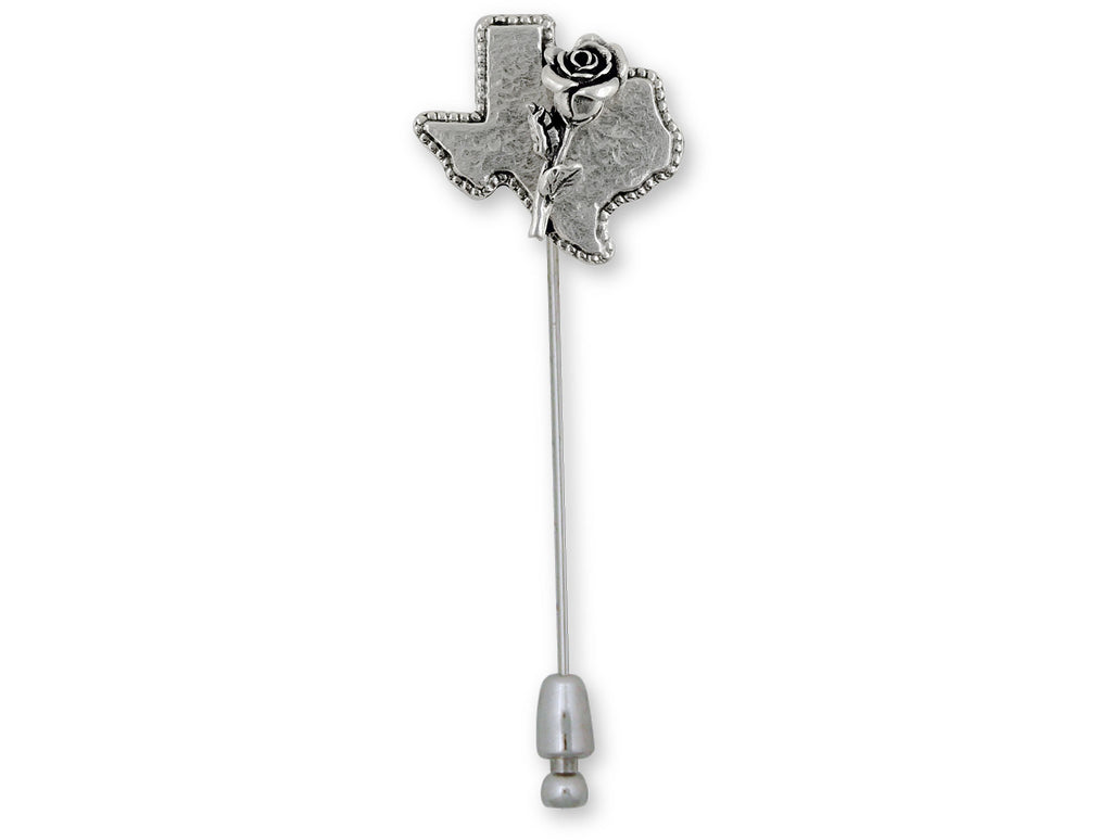 Texas Rose Charms Texas Rose Brooch Pin Sterling Silver Texas Jewelry Texas Rose jewelry