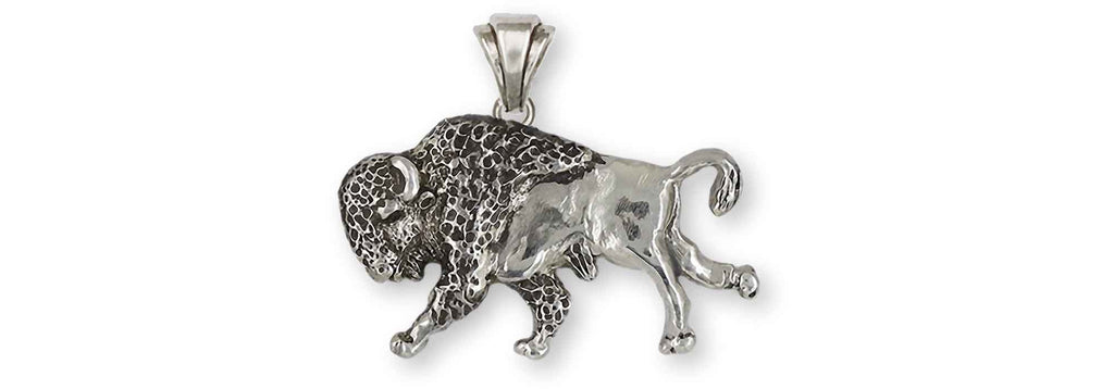Bison Pendant Sterling Silver Handmade Buffalo And Bison Jewelry  UBS1-P