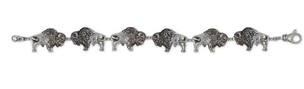 Bison Charms Bison Bracelet Sterling Silver Bison And Buffalo Jewelry Bison jewelry