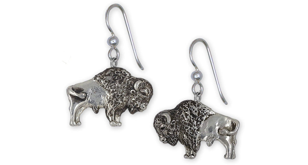 Bison Charms Bison Earrings Sterling Silver Bison And Buffalo Jewelry Bison jewelry