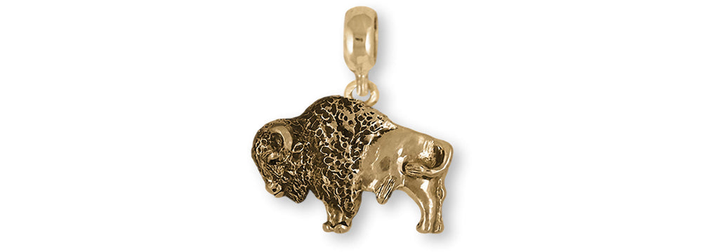 Bison Pandora Charms Bison Pandora Charm Slide Yellow Bronze Bison And Buffalo Pandora Jewelry Bison Pandora jewelry