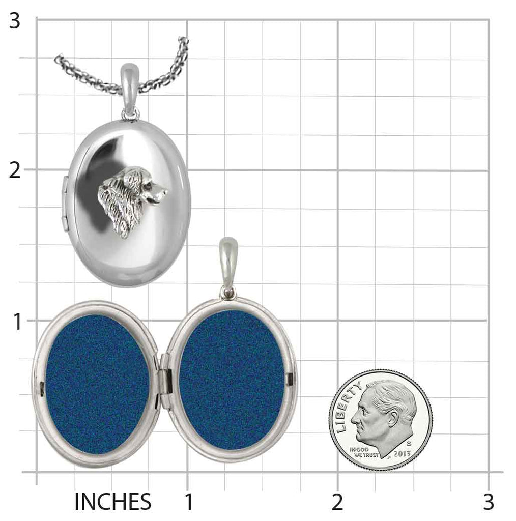 Bernese Mountain Dog Photo Locket Jewelry Sterling Silver Handmade Dog Photo Locket BMD2H-V