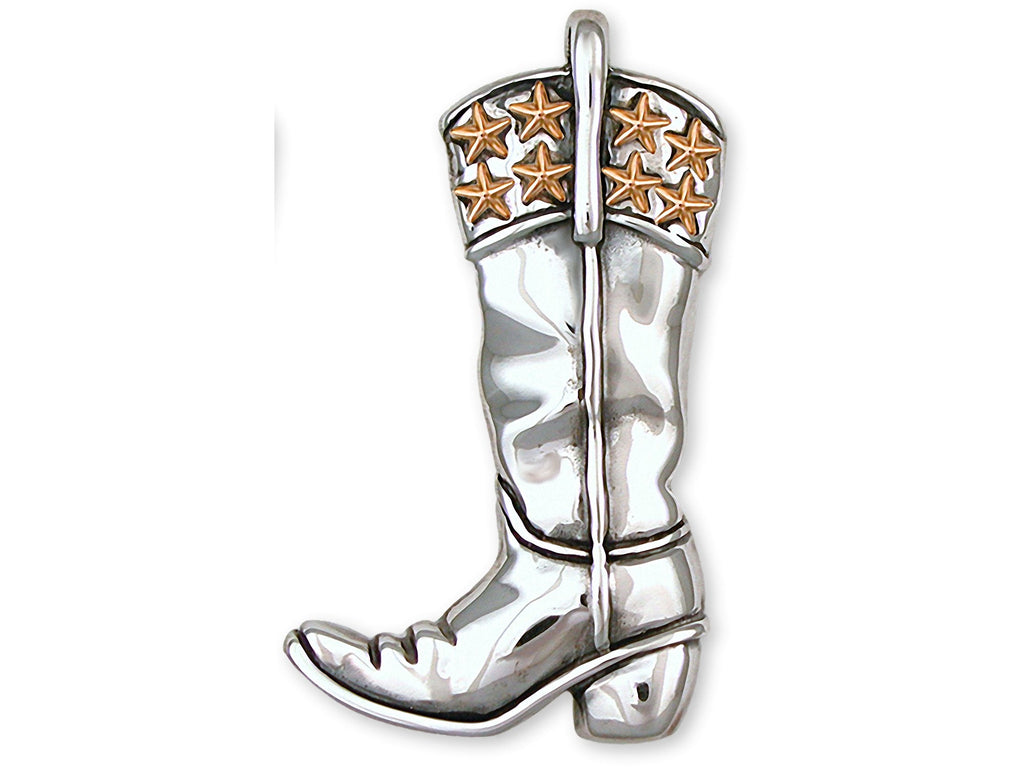 Boot Charms Boot Brooch Pin Sterling Silver Western Boot Jewelry Boot jewelry