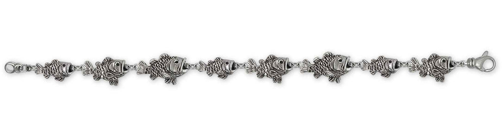 Wide Mouth Bass Charms Wide Mouth Bass Bracelet Sterling Silver Wide Mouth Bass Jewelry Wide Mouth Bass jewelry