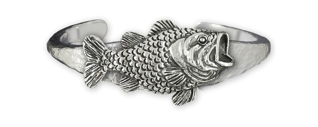 Wide Mouth Bass Charms Wide Mouth Bass Bracelet Sterling Silver Wide Mouth Bass Jewelry Wide Mouth Bass jewelry