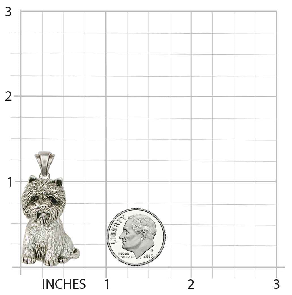 Westie Pendant Jewelry Sterling Silver Handmade West Highland White Terrier Pendant WT23-P