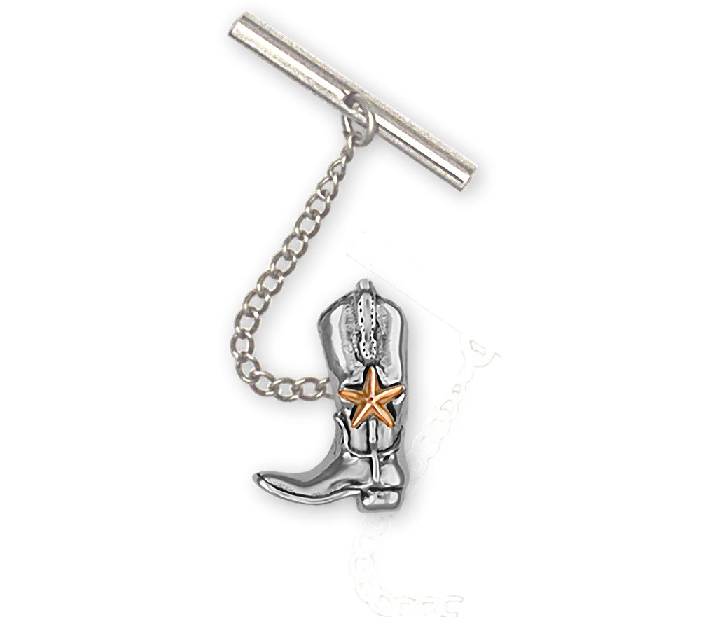 Boot Charms Boot Tie Tack Sterling Silver Western Boot Jewelry Boot jewelry