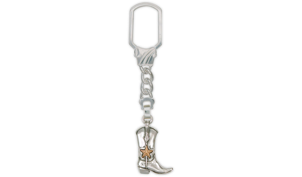 Boot Charms Boot Key Ring Sterling Silver Western Boot Jewelry Boot jewelry