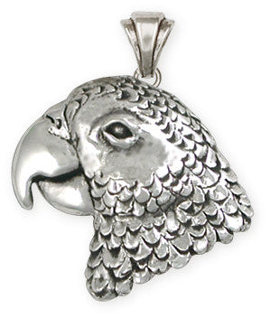 African Grey Parrot Pendant Jewelry   AFG2-P