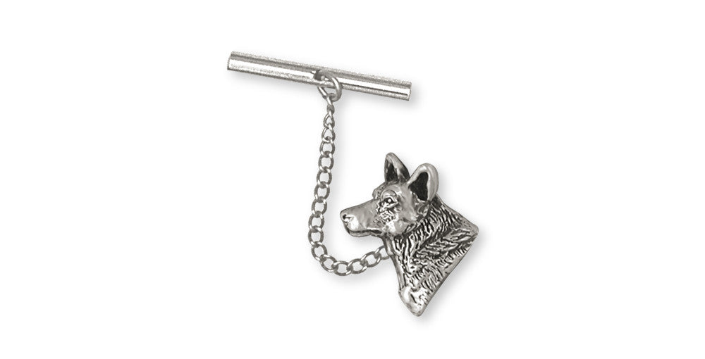 Australian Cattle Dog Charms Australian Cattle Dog Tie Tack Sterling Silver Dog Jewelry Australian Cattle Dog jewelry